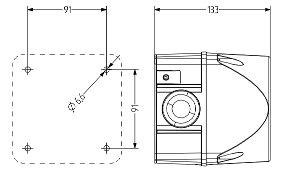 technical draw ACM Multi-tone alarm sounder with LED